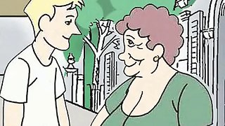 Fucking fantasies about grandma! Porn cartoon