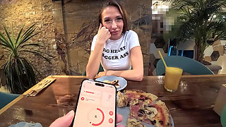 Laura Quest Gets Multiple Orgasms From Remote Vibrator On Public Date - Amateur Outdoor Blowjob & Hard Fucking