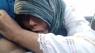 Hot Indian Muslim Girl in Hijab Makes Me Lick Her Wet Pussy in Car - Shamir Sikandar