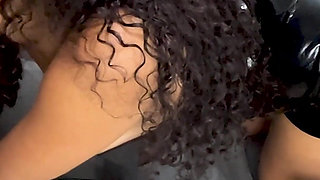 Secretary in Leather Skirt Getting Cumshot on Her Clothes - Raissa Conte