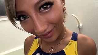 Mexicana blowjob with her big boobs