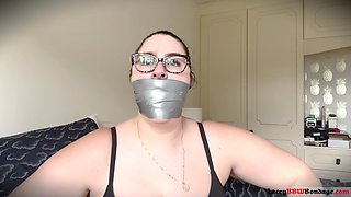 Lacey - Self Gag Fun and Orgasms After Gym Part 1