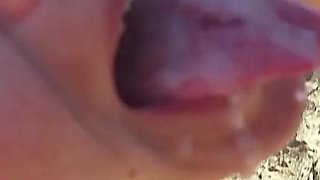 Corabitch Public Outdoor Cumshots Compilation in the Dunes of Maspalomas