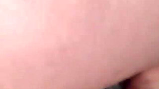 Anal play and prolapse in black pantyhose