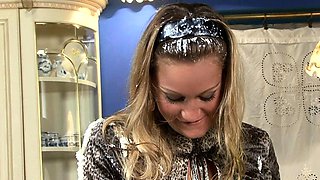 Homemade blonde amateur brittney love dominated lesbian