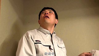 Cute amateur asian gives a wet blowjob