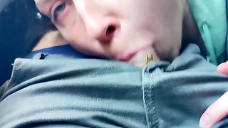 Public Bus Blowjob by a Teen Amateur Babe