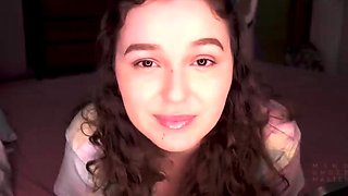 Cam whore blackmailed into fucking her father