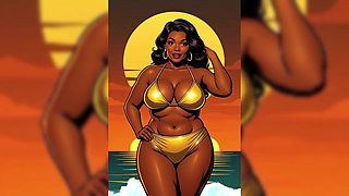 Bold Black Woman Animated to Tease