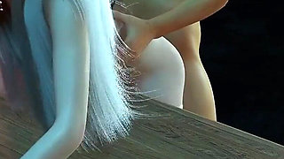 Xiao Yi Xian Get Threesome with 2 Old Man - 3D Animation Hentai