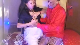 Hot Indian Step Daughter Sucking and Fucking in Slow Motion - Tiny Pussy, Big Nipples, and Cum in Mouth