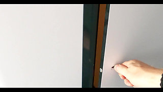 Bondage and Spanking in the Shower Followed by Fingering Until Squirting