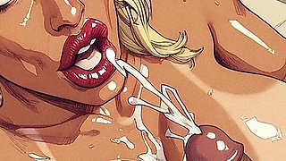 Hot Blonde Girl Hard Sex, Curvy Woman with Big Tits Sucking Big Dick, Slave Woman,bdsm