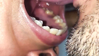 Filling Her Mouth with Piss and Cum