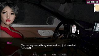 Uncensored hentai visual novel featuring a seductive cougar