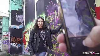 GERMAN SCOUT - Skinny cougar Assfucking Casting