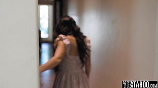 Petite ebony teenage fucks besties stepdad
