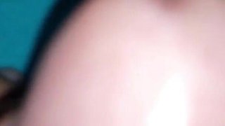 My wife getting a cumshot loaded in her pussy inside her panties