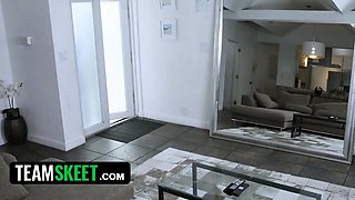 Sister-in-law takes care of injured stepbrother's Big Cock