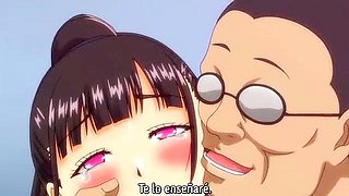 He feels so good that he inserts it in and out of his anus and gets creampied.