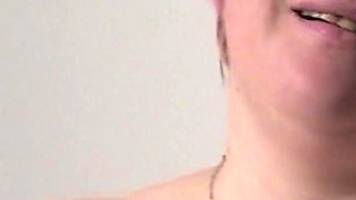 Mature Denisa with Huge Natural Tits Rubbing Her Fat Pussy on Camera