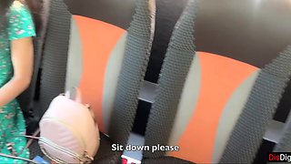Crazy guy decided to take a quick fap on public bus - the girl sitting near him agreed to help