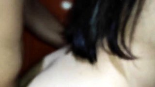 Big Cock Guy Fucks Small Tit Latina Before Her Bath