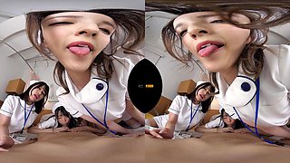 Shameless asian babes VR smutty adult movie