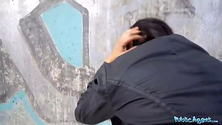 Public agent Big Ass Big Tits black mexican linda baker blow-job public sex