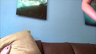 Redheaded stepmom tries his american cock POV