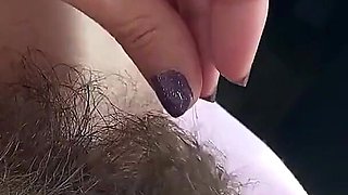 Smoking in my car hairy pussy