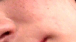 In lingerie, the beautiful brunette pleases her hot cunt alone
