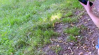 Blonde russian amateur fucked outdoor pov