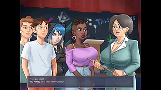 Summertime saga: wild school adventures with big-titted cuties