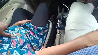 Office Manager Enjoying Hot Romance with Married Colleague Inside Car Part 1