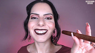 Relax and Enjoy This Beautiful Show - Cigar and Brown Lipstick