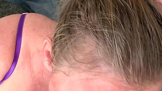 Step Mommy Sucks 3 Week Old Cum Load From Stepsons BFF, Thick Sperm on Her Tounge