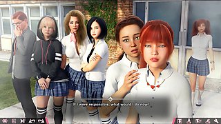 Hentai adventure in anime style with the visit and milf action