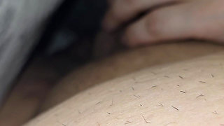 Step mom hand cover step son dick in front of her husband