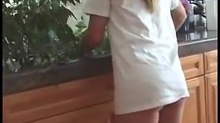 Lovely teen shows her knickers in a teen voyeur video