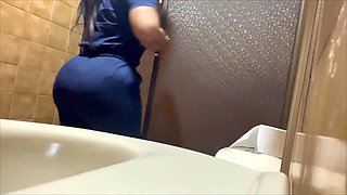 Camera in the public bathroom of the hospital RECORDING NURSES.mp4