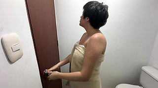 I Help My Sexy Step Sister Out of Her Locked Bathroom, in Exchange She Lets Me Fuck Her Tight Ass Hard.