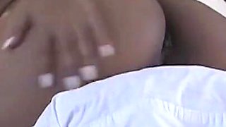 Asian Amateur Strips Out of Sexy Thong Bikini and Exposes Her Ass