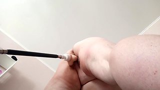 Horny Neighbor Has Fun with a Sex Machine