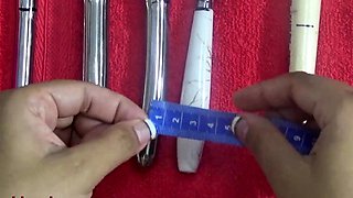Japanese Wife Cervix insertion objects 2 vibrators and chain