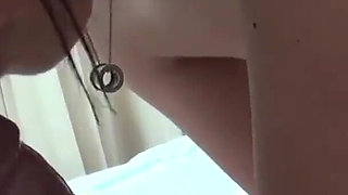 Oiental girlfriend give head and rimjob