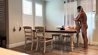 Cheating with friend's wife on my dining table when her husband's out of town