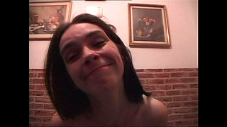 Fantastic Skinny Teen with Small Tits Fucked with Condom and Cumshot on Pussy