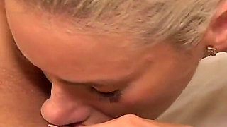 Two Horny Blonde Lesbians Scissoring in the Bedroom