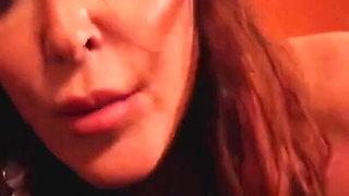 Slutty smoking stepmom cream pie solo